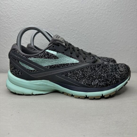 Brooks Launch 4 Grey Mint Running Shoes - Picture 1 of 7